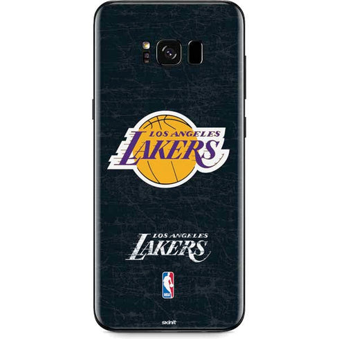 NBA Los Angeles Lakers Black Primary Logo Galaxy S8 Plus Skin